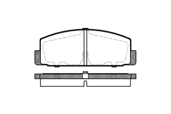 Brake Pad Set, disc brake (NB20645N00)