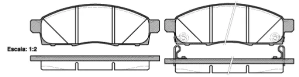 Brake Pad Set, disc brake (NB25087V02)