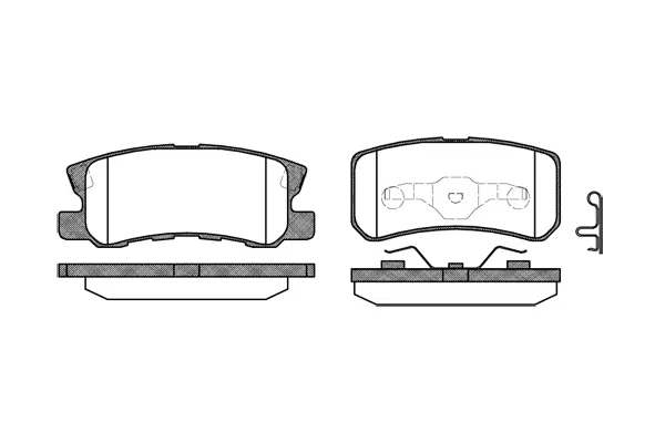 Brake Pad Set, disc brake (NB23582S00)