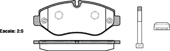Brake Pad Set, disc brake (NB29192S01)