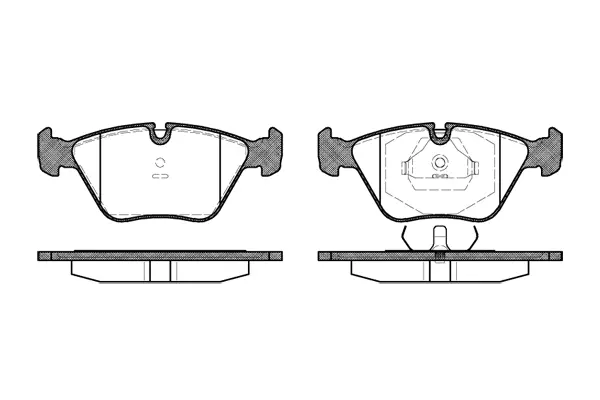 Brake Pad Set, disc brake (NB20968A01)