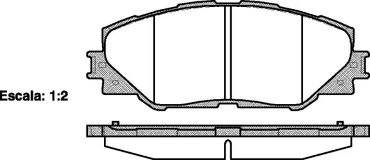 Brake Pad Set, disc brake (NB24337N00)