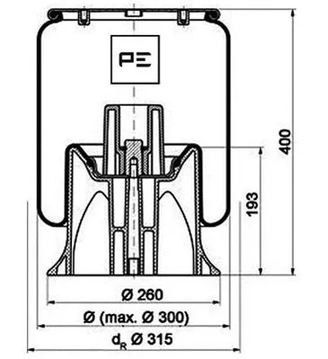 Bellow, air suspension (084.146-72A)