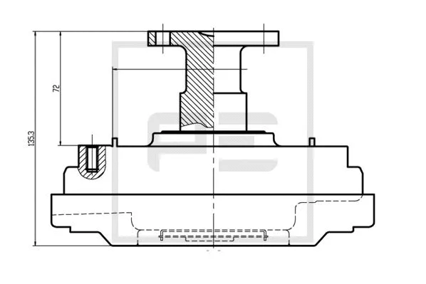 Clutch, radiator fan
