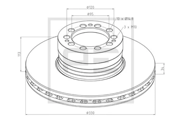 Brake Disc (106.210-00A)