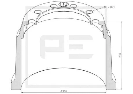 Brake Drum (066.427-00A)