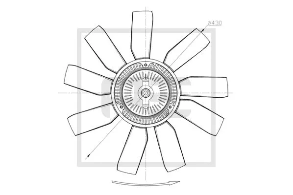 Fan Wheel, engine cooling (010.338-00A)