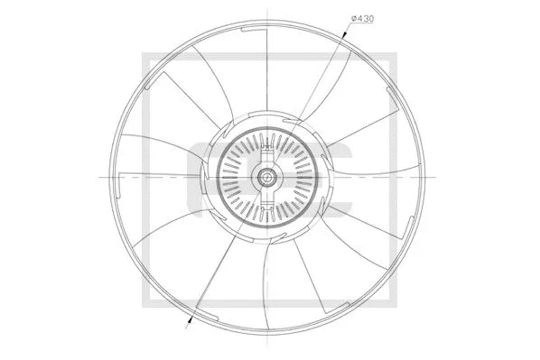 Fan Wheel, engine cooling (010.340-00A)