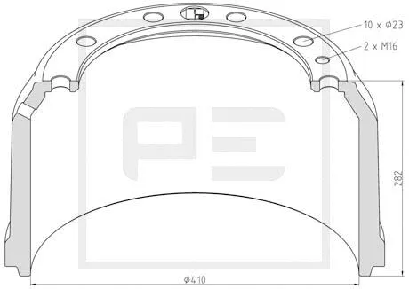 Brake Drum (056.617-00A)