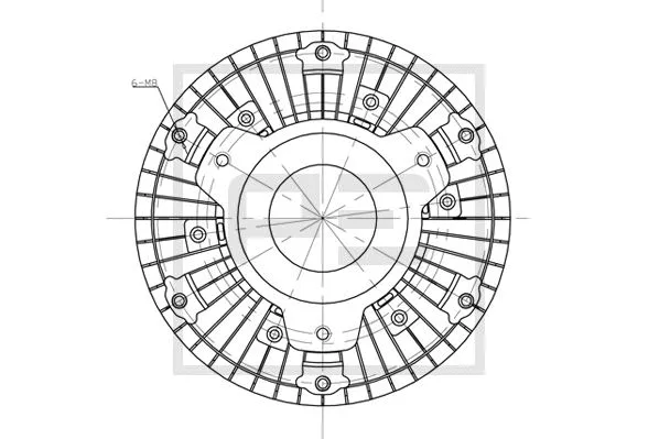 Clutch, radiator fan