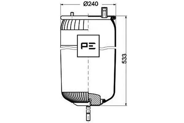 Bellow, air suspension (084.120-71A)
