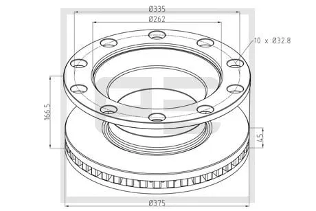 Brake Disc (256.055-00A)