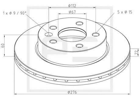 Brake Disc (016.654-00A)