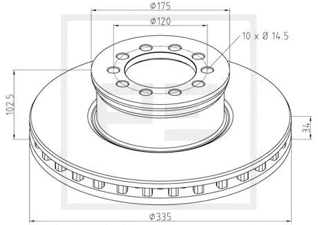 Brake Disc (016.662-00A)