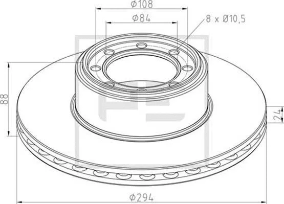Brake Disc (026.674-10A)