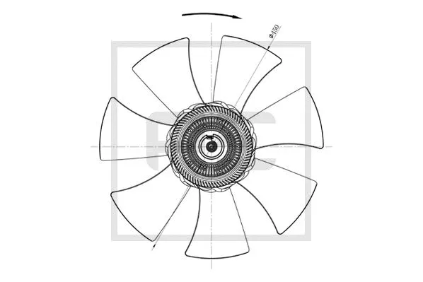 Fan Wheel, engine cooling (250.157-00A)