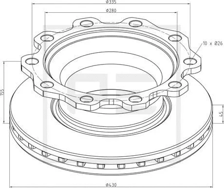 Brake Disc (326.000-00A)