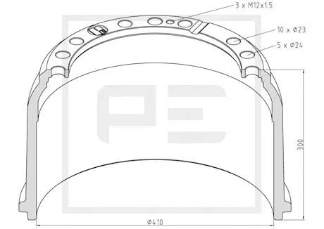 Brake Drum (016.450-00A)
