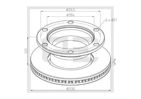 Brake Disc (256.056-00A)