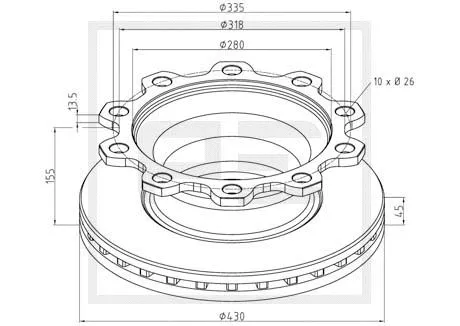 Brake Disc (186.101-00A)