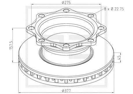 Brake Disc (066.250-00A)