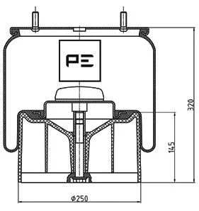 Bellow, air suspension (084.116-73A)