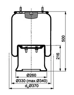 Bellow, air suspension (084.194-72A)