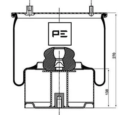 Bellow, air suspension (084.052-72A)