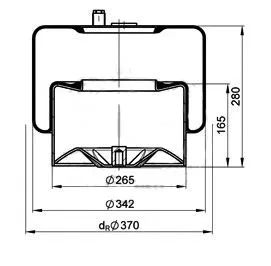 Bellow, air suspension (084.271-15A)