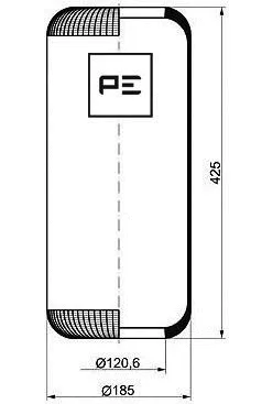 Bellow, air suspension (084.079-70A)