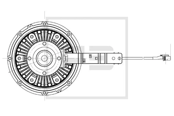 Clutch, radiator fan (030.187-00A)