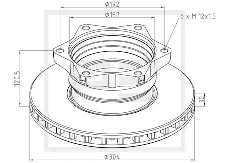 Brake Disc (016.651-00A)