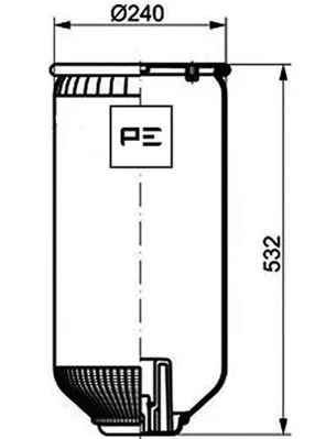 Bellow, air suspension (084.146-71A)