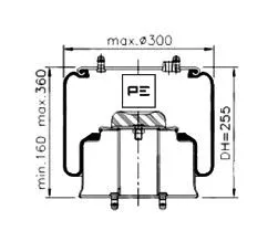 Bellow, air suspension (084.289-71A)