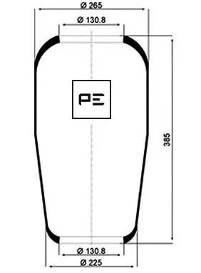 Bellow, air suspension (084.028-70A)