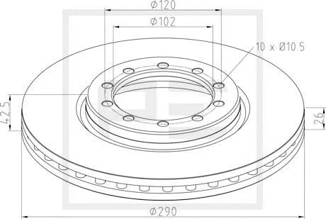 Brake Disc (256.041-00A)