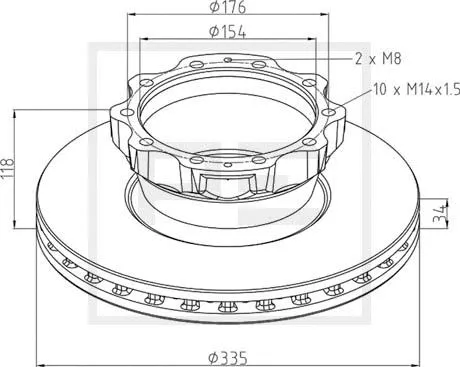 Brake Disc (036.125-00A)
