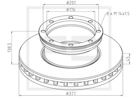 Brake Disc (016.666-00A)