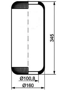 Bellow, air suspension (084.049-70A)