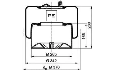 Bellow, air suspension (084.271-72A)