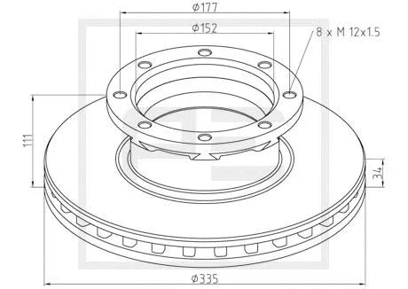 Brake Disc (016.664-00A)