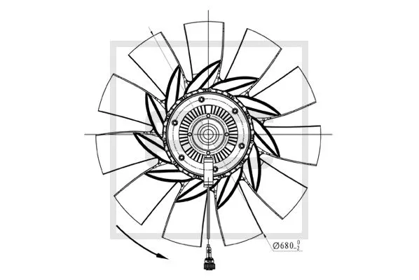 Fan Wheel, engine cooling