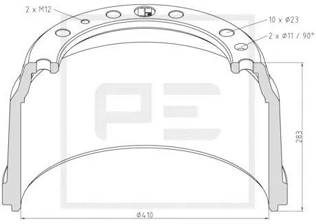 Brake Drum (026.638-00A)