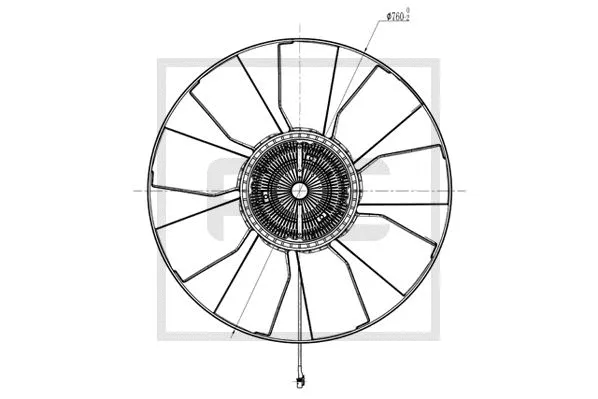 Fan Wheel, engine cooling (030.191-00A)