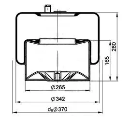 Bellow, air suspension (084.271-14A)