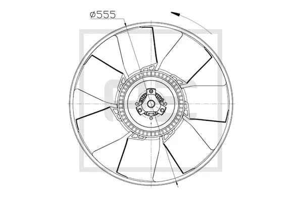Fan Wheel, engine cooling (020.212-00A)