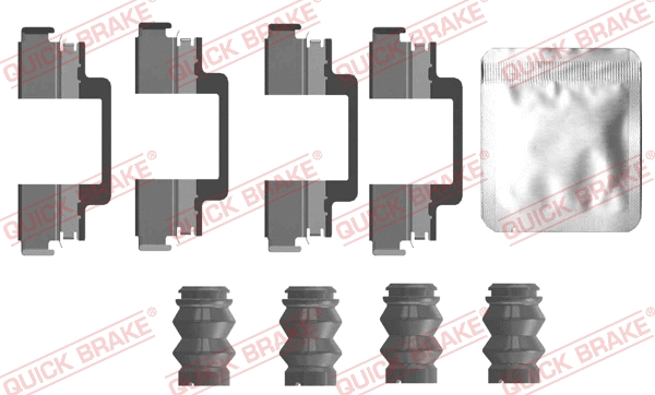Accessory Kit, disc brake pad (109-0121)