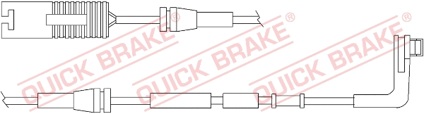 Warning Contact, brake pad wear (WS 0270 A)