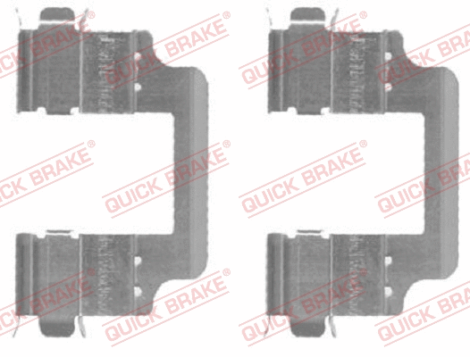 Accessory Kit, disc brake pad (109-1728-1)