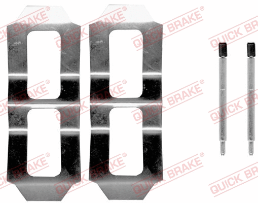 Accessory Kit, disc brake pad (109-0987)